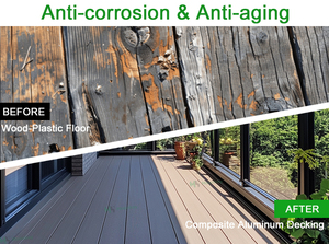 Hiện đại chống ăn mòn Composite nhôm decking bảo trì thấp phẳng Hội Đồng Quản Trị cho trong nhà và ngoài trời sử dụng chống trượt thiết kế - Product Image 2