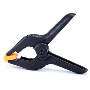 Woodworking a Type Clip Plastic Spring Clamp Double Color With <strong>Holes</strong> <strong>Strong</strong> Woodworking Nylon Clips Soft Anti-Slip Grip - Product Image 5