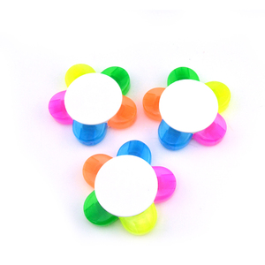 工厂供应定制设计儿童绘图荧光笔五合一花形荧光笔标记笔 - Product Image 3