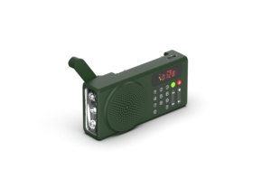 Portable Dynamo <strong>Wind</strong> <strong>up</strong> Emergency Radio with Light and Charger Hand Crank Radio with <strong>LED</strong> Light - Product Image 3