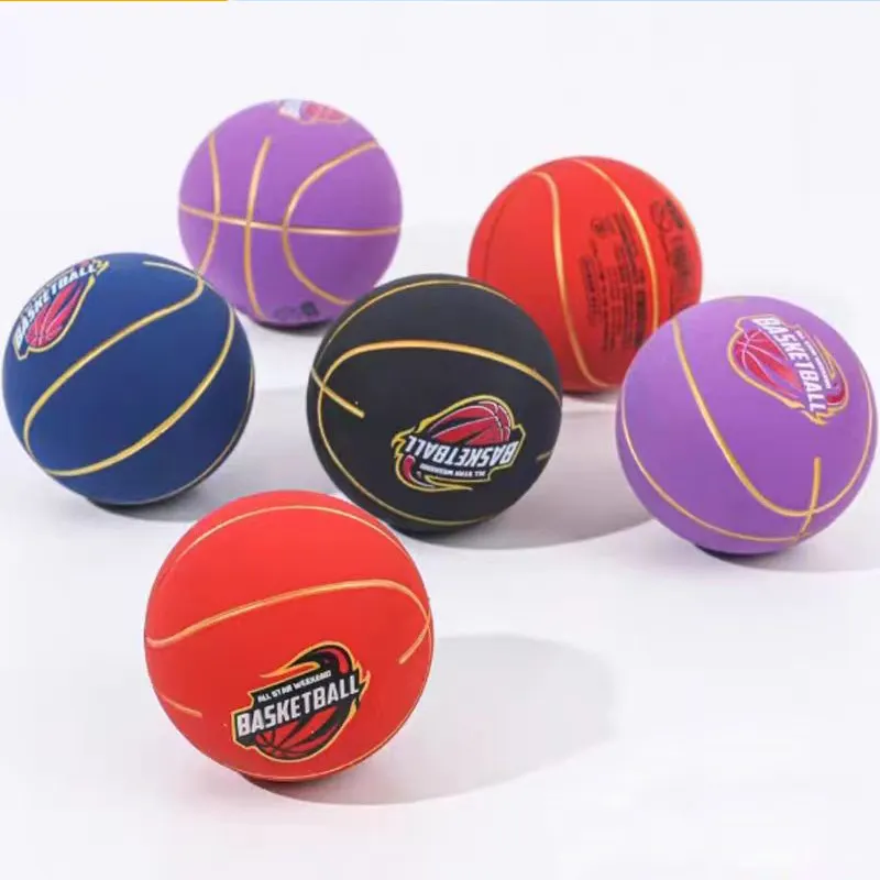 Groothandel Promotionele 6Cm Mini Basketbal Springbal Kleine Kinder Training Rubber Speelgoed