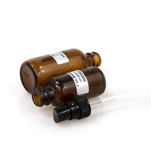 ADVANTRIO 2 oz 50ml 60ml空の琥珀色のボストンラウンドガラスボトル、ファインミストスプレーディスペンサー付き - Product Image 6
