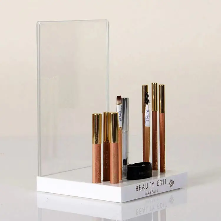 Fábrica Atacado Cosméticos Acrílico Cosmetic Display para batom e POS display stand