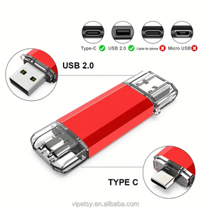 USB 2.0 3.0 TYPE-C telefono cellulare computer a doppio uso grande capacità 32gb 64gb memoria 128gb doppia interfaccia regali aziendali ad alta velocità - Product Image 5