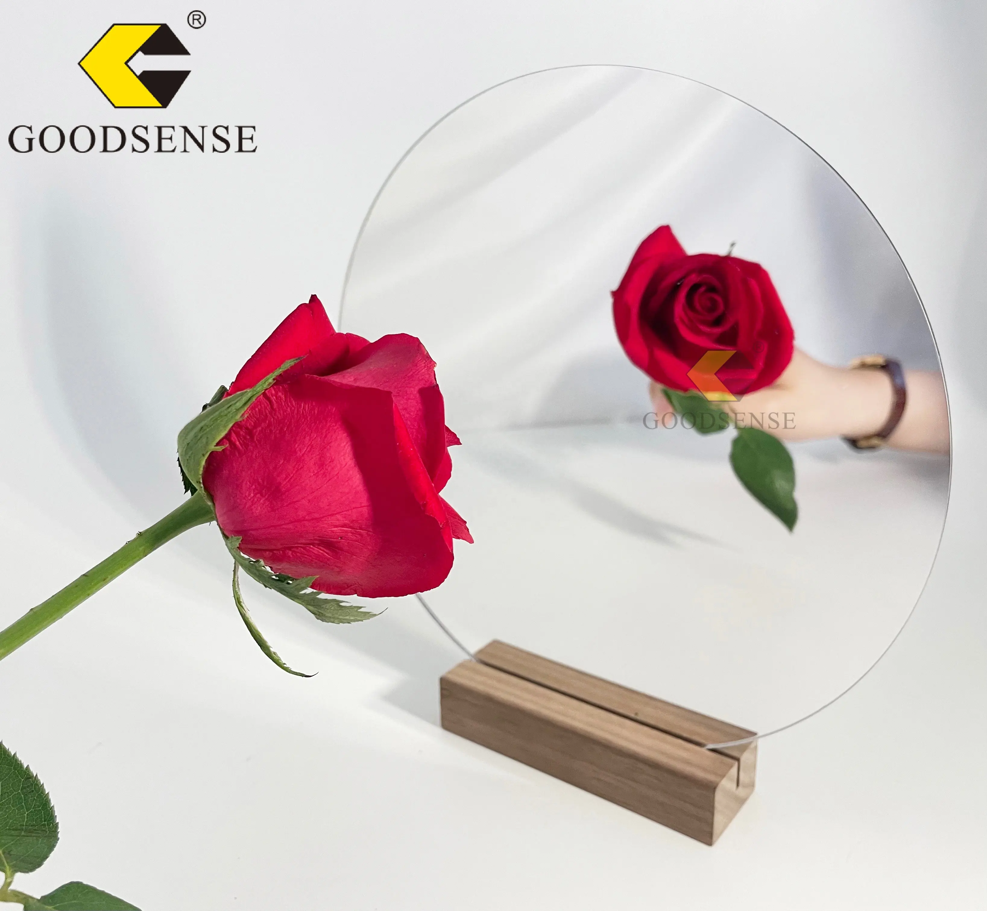 Goodsense Pleksi Steklo OEM Service ODM Service Quartz 4 * 8ft 1220*2440mm argento acrilico One Way Mirror Sheet produttore