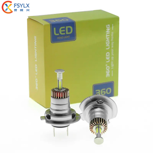 FSYLX H7 H7 360 ° araba LED far projektör Lens H7 H11 HB3 9005 9006 9012 LED H7 far küre ampul Focos Led oto H4 - Product Image 1