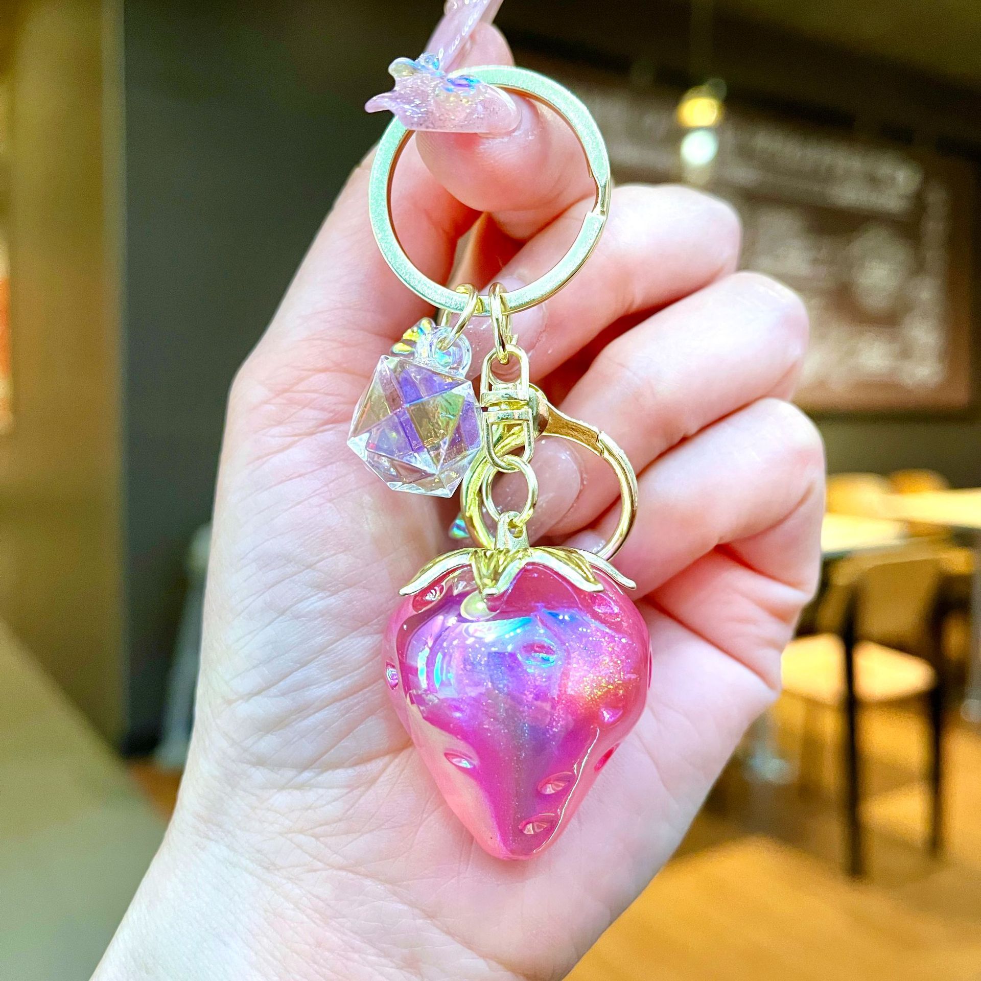 Fraise de galvanoplastie rose avec matériel doré