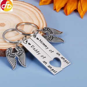 Bebek anıt anahtarlık kaybı düşük anne baba bir melek hatıra anahtarlıklar sempati hediyeler bebek çocuk için - Product Image 3