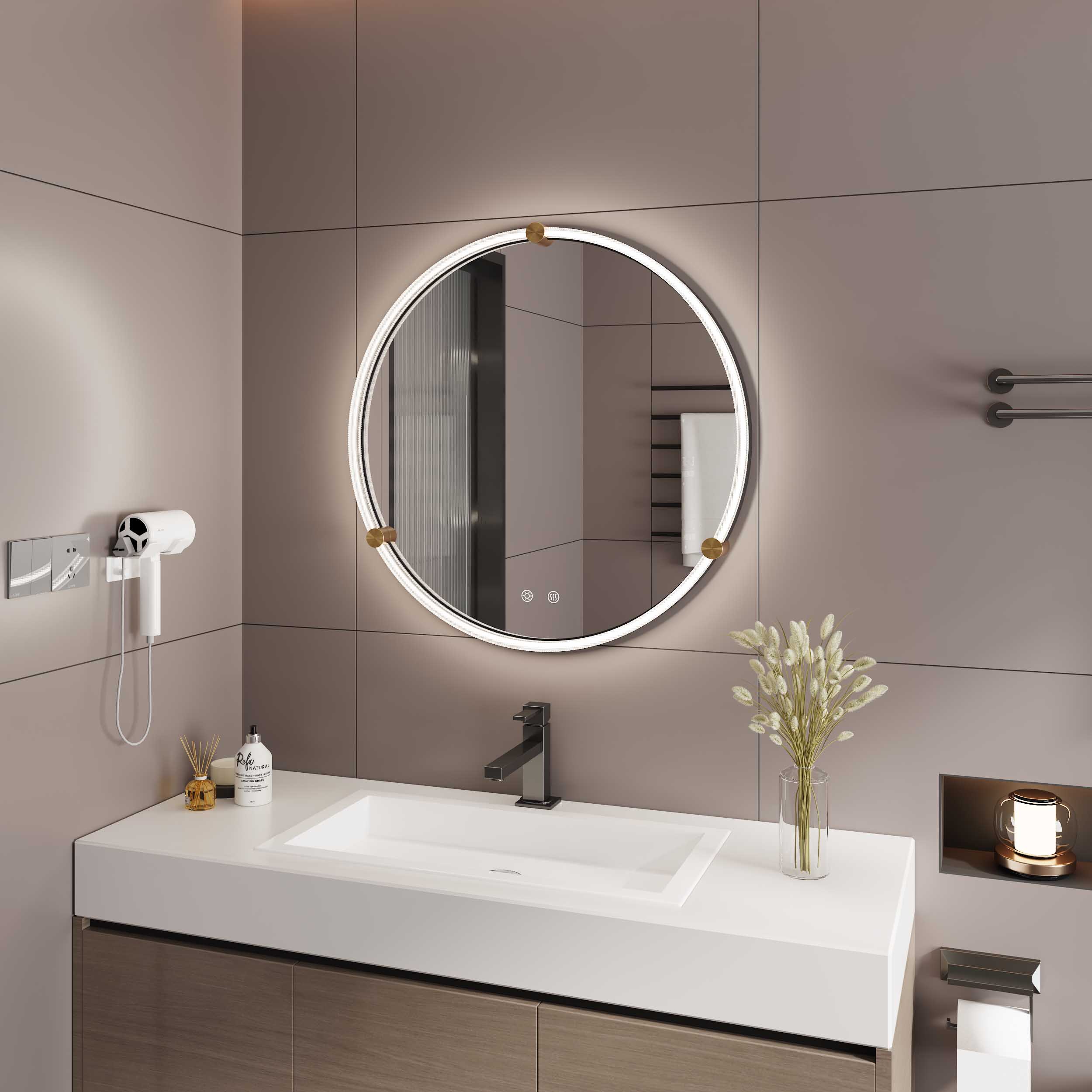Miroir de salle de bain rond DP350-MY005