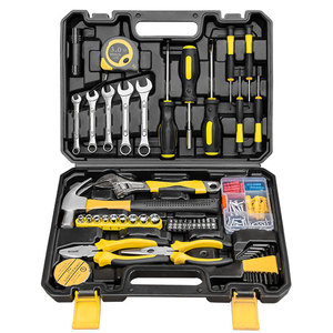 88 pcs完整工具包家用工具箱汽车修理工具套装带锤钳螺丝刀扳手套筒机械工作工具 - Product Image 1