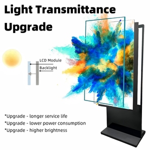 43 pollici ultra sottile chiosco internet prezzo standee cms software interattivo lcd pubblicità digital signage touch screen display - Product Image 4