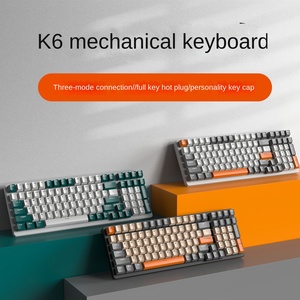 Free Wolf K6 Three-Mode Bluetooth Mechanical <strong>Keyboard</strong> Hot Plug 980 Game E-Sports <strong>Notebook</strong> Customized <strong>USB</strong> Interface - Product Image 3
