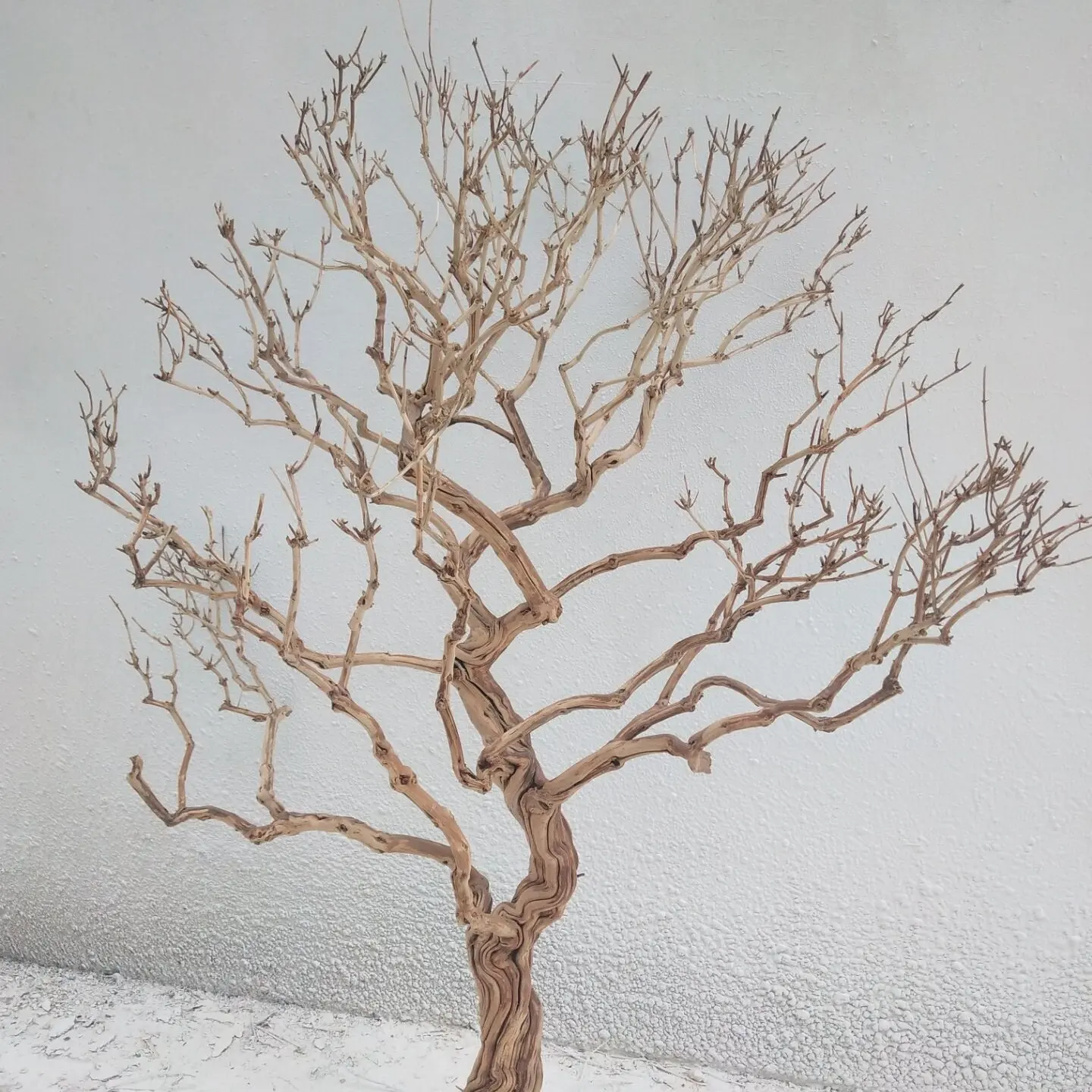 Árbol de modelado de raíces para decoración interior, ramas artificiales decorativas, ramas secas, blancas, H-333