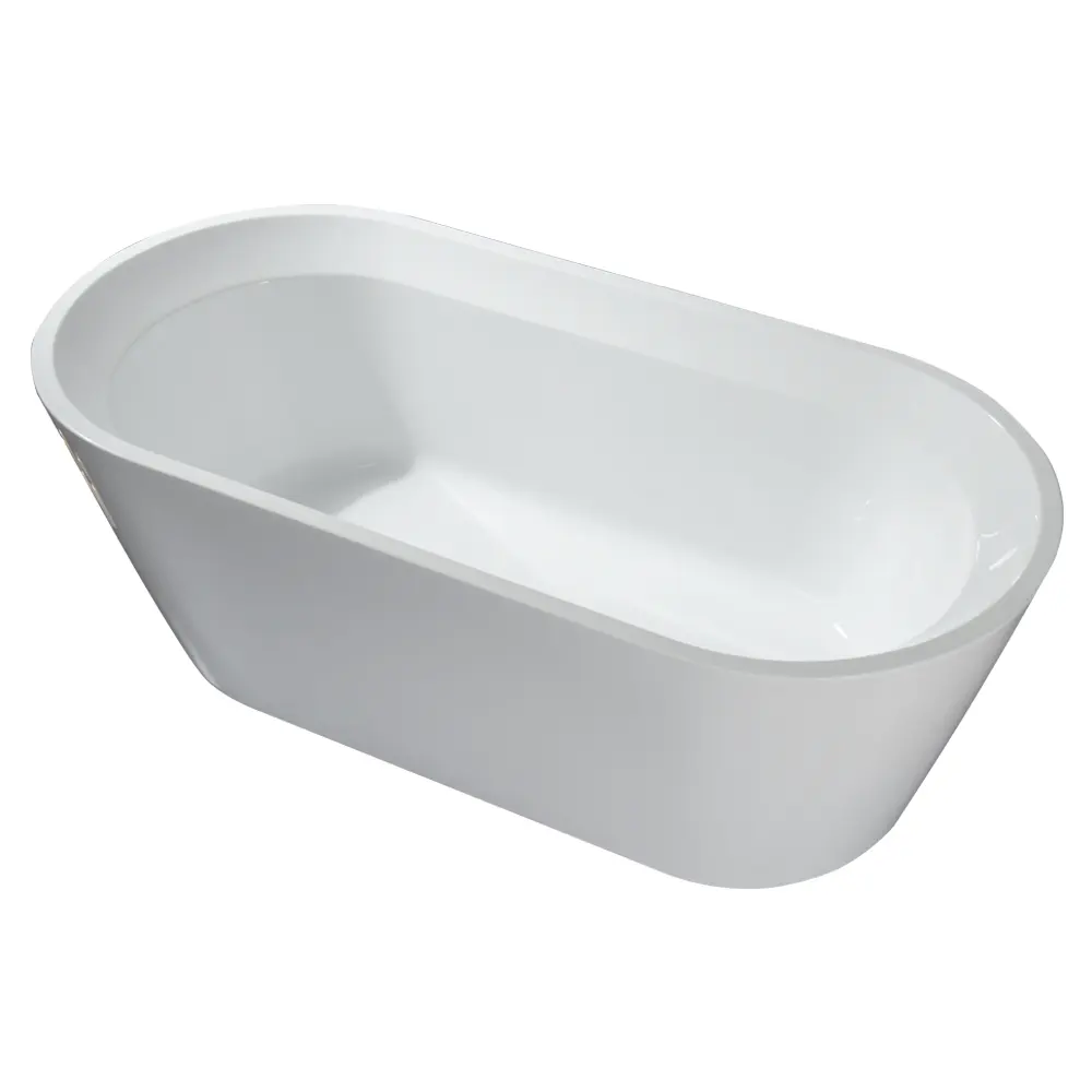 BALISI colore bianco quadrato acrilico bagno interno adulto vasca da bagno portatile idromassaggio vasca da bagno freestanding