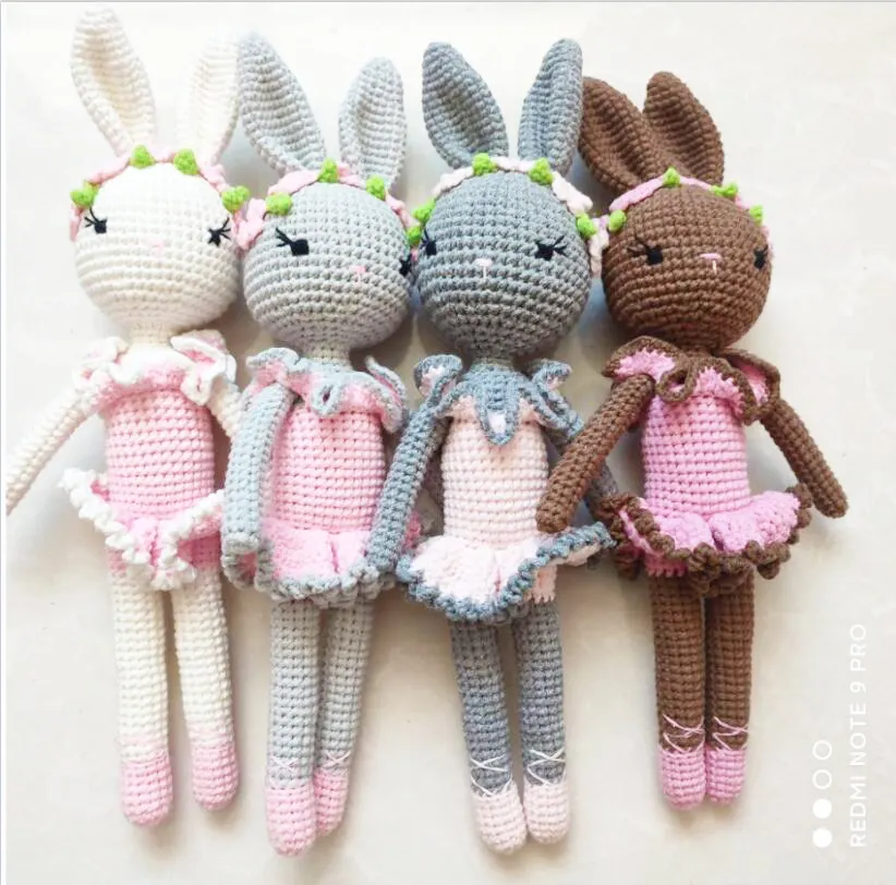 Kunden spezifische Baby Crochet Fox Affe Gefüllte Spielzeuge 100% handgemachte Stricktiere Amigurumi Geschenks pielzeug