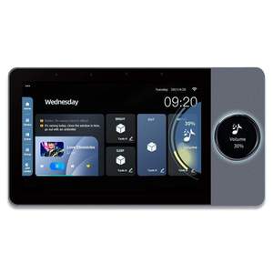 Tuya Wifi Android 8 Zoll EU-Typ Smart Inwall Multifunktions-Zentral bedienfeld mit ZigBee-Gateway-Hintergrund musik system