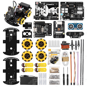 Tscinbuny 4WD ESP32 kam Omni Robot kiti programlanabilir engel kaçınma takip akıllı kamera Robot araba başlangıç kiti Arduino için