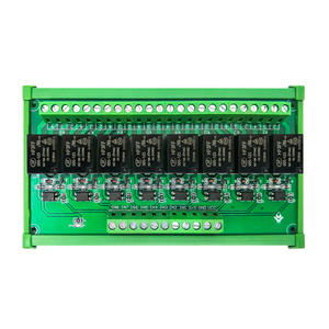 Modulo di controllo relè a 8 canali di isolamento accoppiatore ottico di alto livello 5V/12V/24V microcontrollore PLC scheda di amplificazione ICs prodotto - Product Image 1