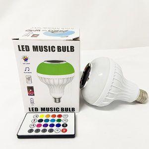 E27 taşınabilir akıllı ışık uzaktan kumanda Led sahne ışıkları parti DJ noel disko sihirli top Stereo hoparlör Led müzik ampul - Product Image 1