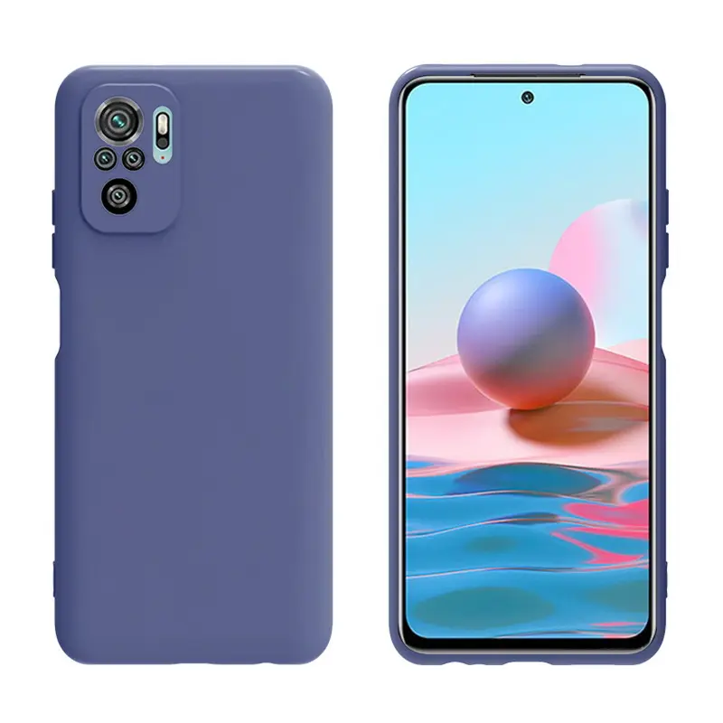 New Liquid Silicone Phone Case Para redmi note 8 9 10 11 pro Original Camera Protective Soft Back Covers Para redmi 9 10 K40