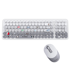 Teclado de tamaño completo, juego de teclado y ratón inalámbricos de 2,4 GHz, teclado silencioso con batería para ordenador, PC y portátil - Product Image 1