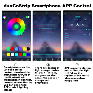 5-24V Indirizzabile HA CONDOTTO Il Regolatore Del Telefono App Pixel HA CONDOTTO LA Luce Corrente WS2812B WS2811 Digital Striscia di RGB LED Controller con 2 Uscita - Product Image 3