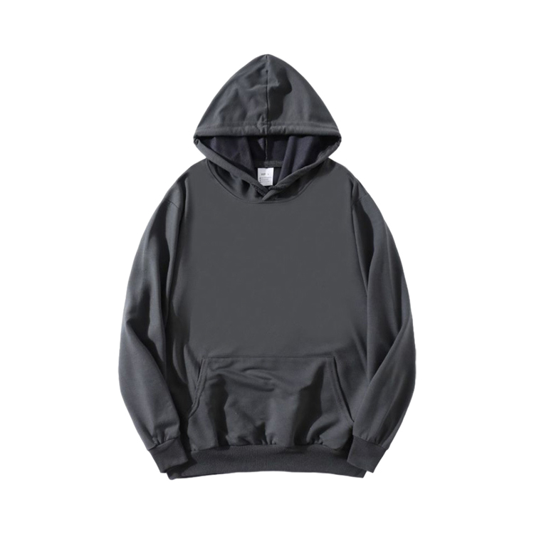 Sudadera con capucha gris oscuro