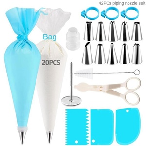 Handmade DIY <strong>Baking</strong> Tools Set Cross-Border PP Converter Cream Scraper TPU Piping Bag Number-Shaped Nozzle <strong>Suit</strong> Plastic - Product Image 2