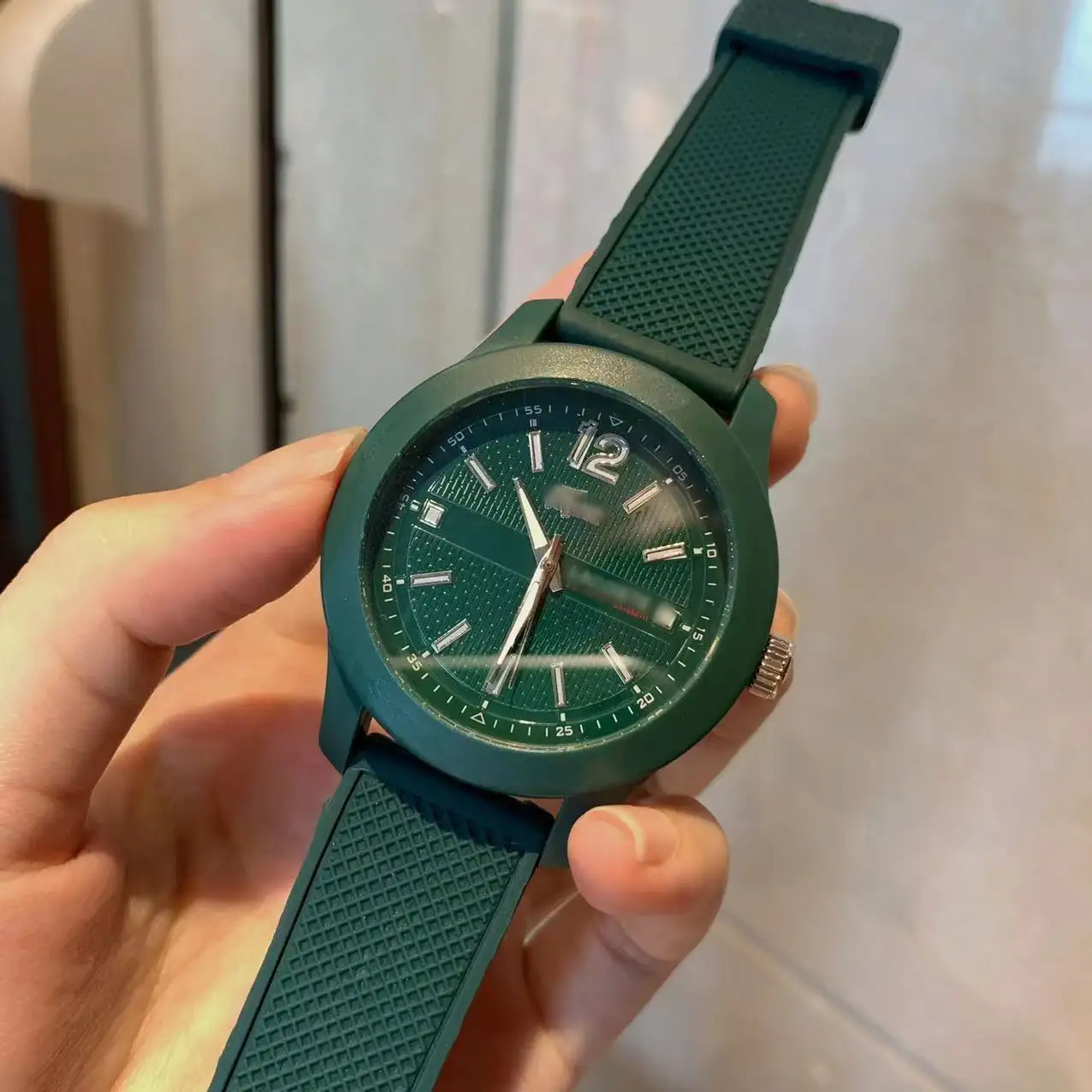 Reloj de pulsera deportivo de cuarzo para hombre, correa negra de silicona, de marca, último diseño, 2022