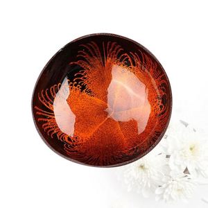 Boho Coconut Bowl Raw Bowls Echte gravierte Kokosnüsse Kleine Bogens ets Schön kaufen Shell Bulk Günstige Obst Snack 500ml natürliche Soja kerze
