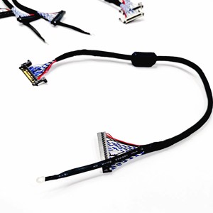 Özelleştirilmiş Normal LCD TV LCD LED LVDS kablosu 40 pinli konnektör LVDS korumalı tel LCD ekran kablo montajı - Product Image 3