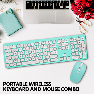 Venta caliente Slim 2,4G Wireless Keyboard and Mouse Combo Set Scissor Switch para Notebook Laptop Mac Desktop PC - Product Image 6