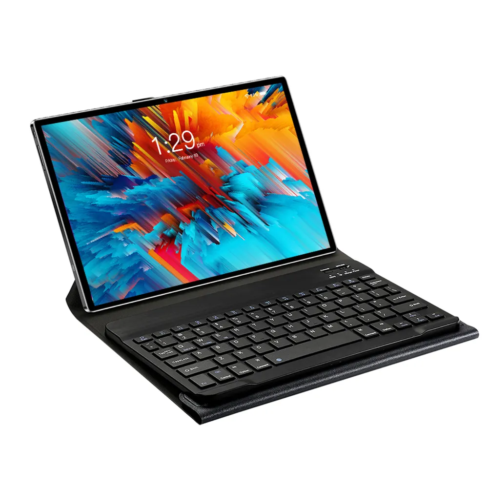 Tablet pendidikan anak Pad6Max GT40, komputer bantalan Android tanpa merek, PC Tablet 2MP + 5MP dengan Keyboard Bluetooth