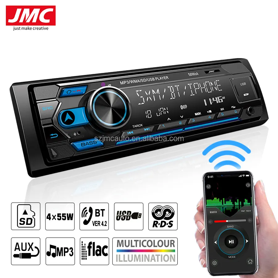 JMC 1 din MP3 AUX 2 USB Autoradio USB Musik Digital Radio LCD Bildschirm Autoradio Player Universal Autoradio