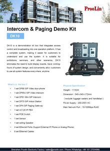 Sistema de intercomunicación Voip SIP, Kit de demostración de paginación - Product Image 5