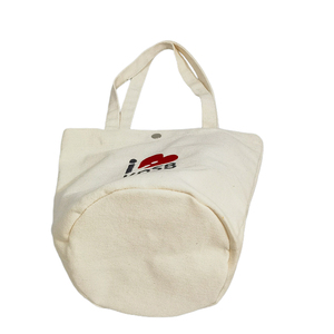批发Bolsas De Tela De Colores学院普通可重复使用食品杂货购物袋棉帆布手提袋带口袋