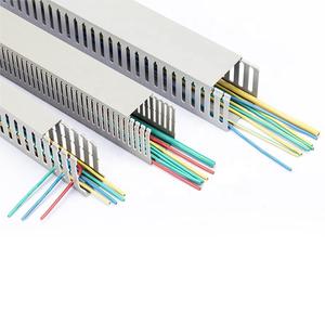 Low Priced PVC Cable Duct Half <strong>round</strong> Wiring <strong>Trunking</strong> in Grey for Floor Installations - Product Image 4
