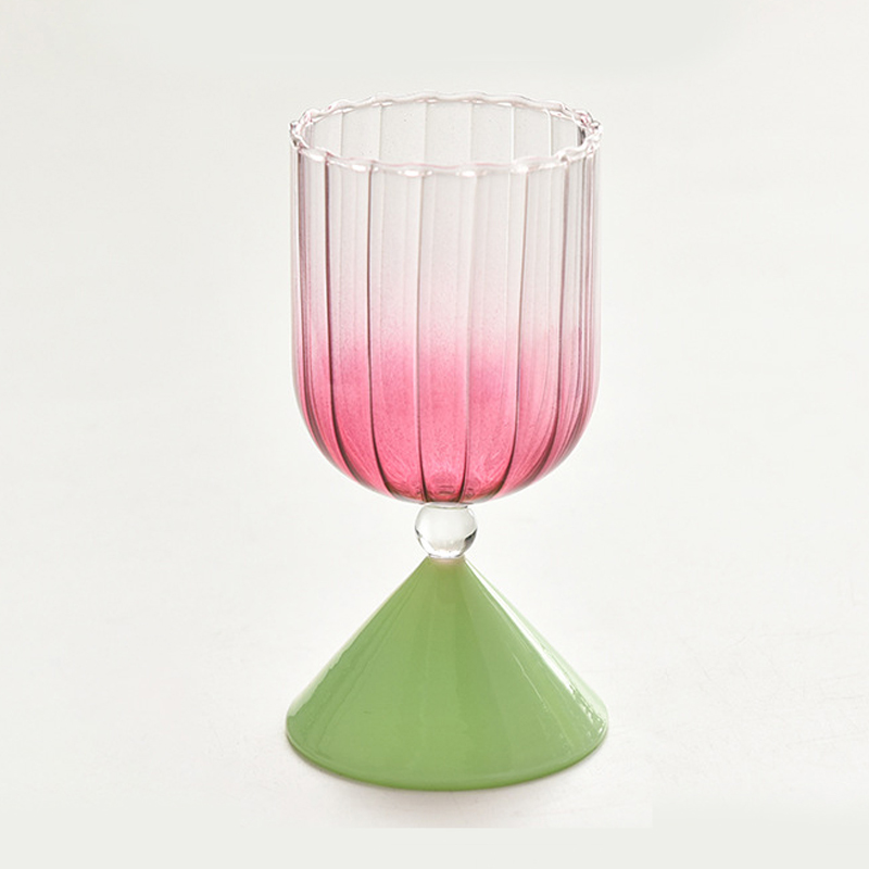 Gradient Pink Cup + Green Base