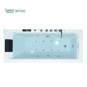 CE 1800mm Rechteck <span class=keywords><strong>Embedded</strong></span> Adults Tub Computer gesteuerte Massage 2 Personen Jet Whirlpool Badewanne