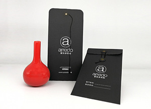 Customized High Quality Kraft Paper Packing Envelopes Documents Pouch Black <strong>Color</strong> With <strong>String</strong> - Product Image 5