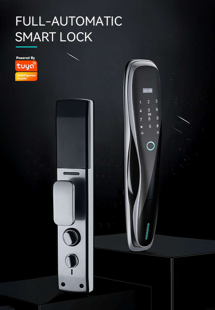APP WiFi Remote Control Smart PIN Code Automatic Magnetic Electric Lever Digital Door Lock