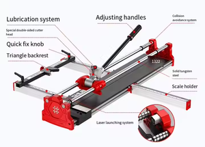 Shijing 1322-800/1000/1200mm <strong>Series</strong> High End Manual Tile <strong>Cutter</strong> with Aluminum Base Plate and Double Guide Rail - Product Image 3