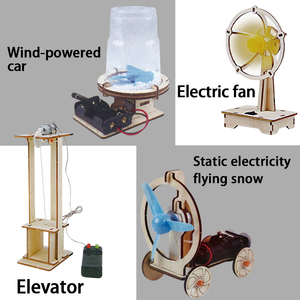 Đồ chơi giáo dục bằng gỗ bán buôn 10 trong 1, bộ thí nghiệm điện tự làm, đồ chơi xếp hình khoa học STEM cho trẻ em - Product Image 4