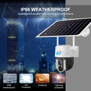 查看更大的图像添加到比较共享4G sim卡IP PTZ WIFI摄像机室外无线闭路电视安全摄像机人工智能跟踪音频 - Product Image 3