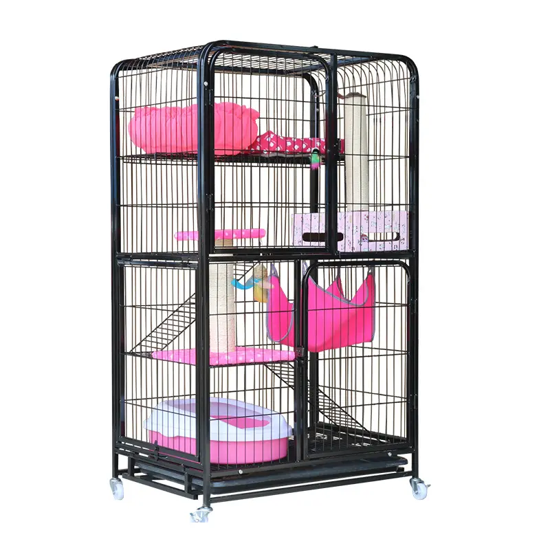 I più venduti 2023 Super large square tube villa steel wire pet dog cage indoor per dog large dog house