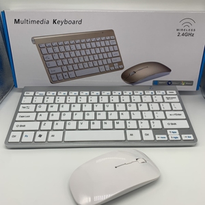 Best Seller Mini 2,4G Wireless Gaming Slim Computer Keyboard and Mouse Combo Set 78 Keys con OEM Logo en stock