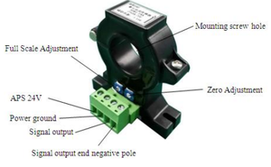 Acrel AHKC-EKAA <strong>Hall</strong> Effect Current <strong>Sensor</strong> DC 0-(50- 500)A Input DC4-20mA <strong>Output</strong> with DC12/24V Power Supply - Product Image 2