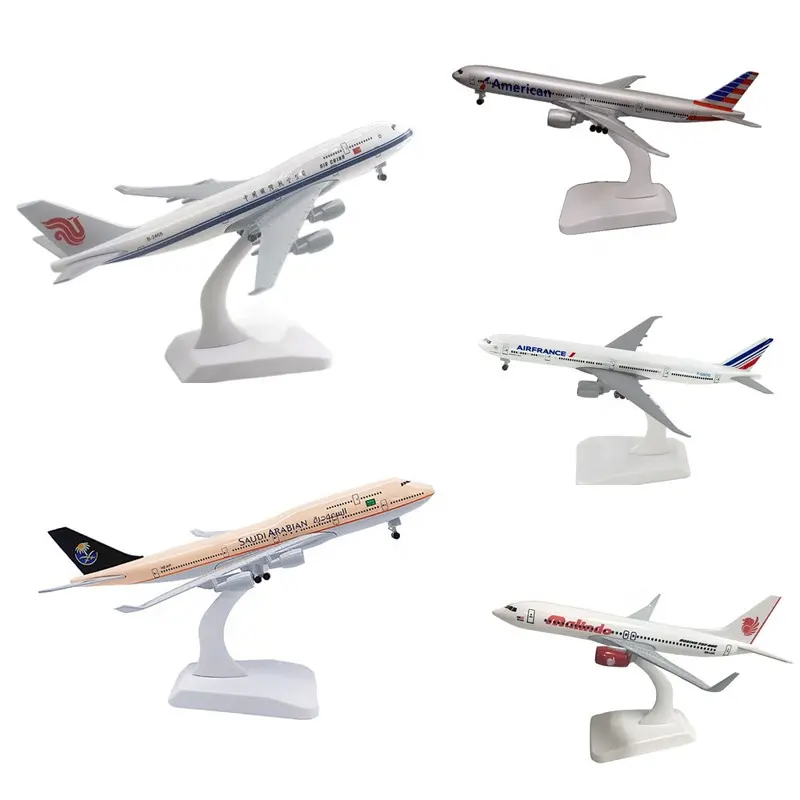 Aviation Ornament Souvenir Spielzeug aus China Boeing B737 B747 B777 B787 Legierung Flugzeug Flugzeug Modell 20cm