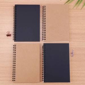 A buon mercato A5 quaderni a spirale personalizzati semplice diario Agenda scuola quaderno taccuino Kraft Notebook per gli studenti - Product Image 4