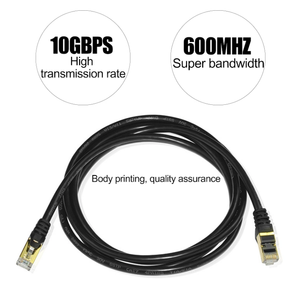 Fast Speed SFTP CAT7 Patch Cord 1m Pure <strong>Ethernet</strong> LAN Cable with Bare Copper <strong>Flat</strong> Wire Network Cable - Product Image 5